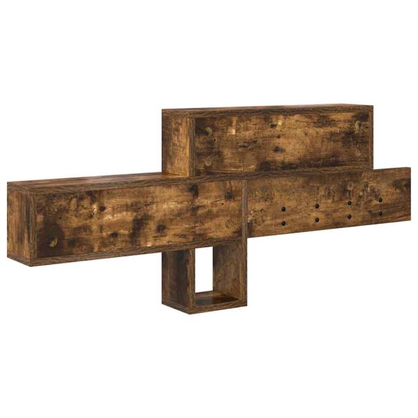 Стенен закачалка за палта с рафт Димян дъб 100 x 12 x 43,5 см