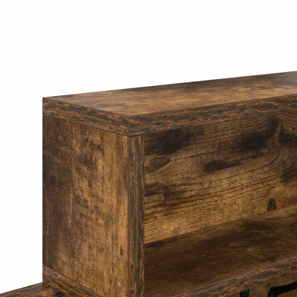 Стенен закачалка за палта с рафт Димян дъб 100 x 12 x 43,5 см