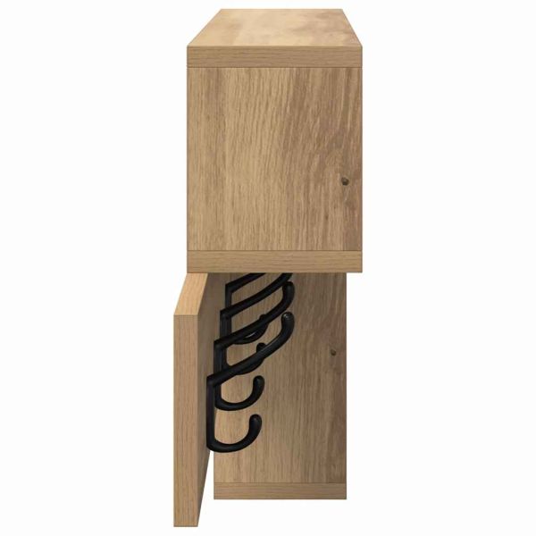 Стенен закачалка за палта с рафт Дъб 100 x 12 x 43,5 см