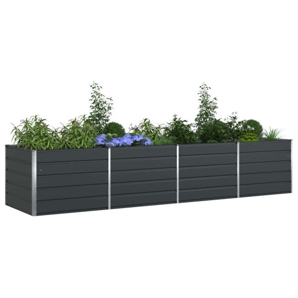 Кашпа Антрацит 385 x 100 x 75 см Галванизирана стомана