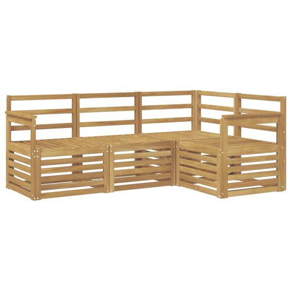 Комплекти дивани 4 pcs Бяло 187,5 x 128,5 x 73 см