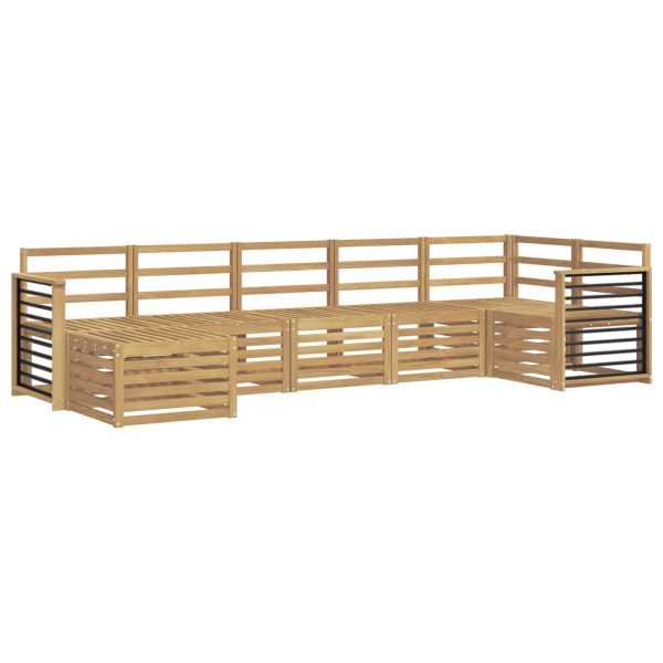 Комплект дивани за открито 7 pcs Бяло