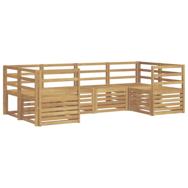 Комплект дивани за открито 6 pcs Бяло 245 x 126,5 x 73 см