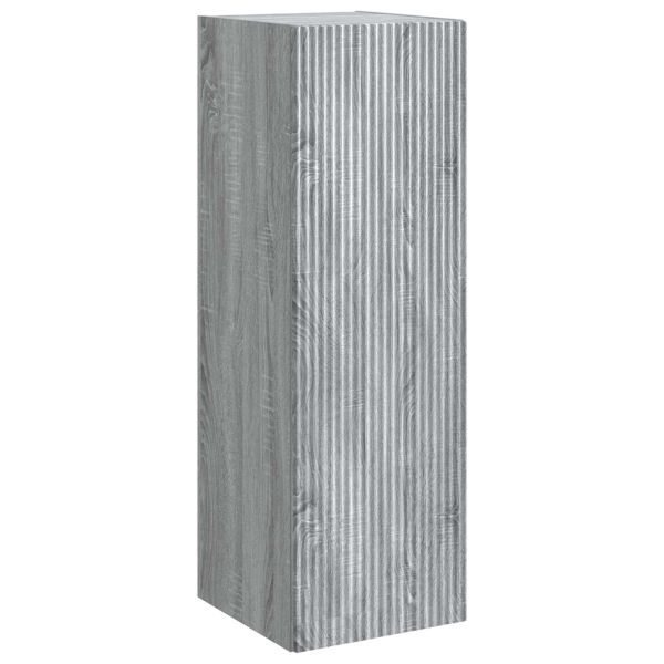 Комплект мебели за баня 6 pcs Сив Сонома