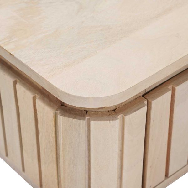 Ръчно изработен нощен шкаф Бяло 40 x 30 x 20 см