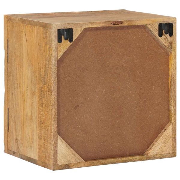 Ръчно изработен нощен шкаф Тикова кафява 40x30x40 см