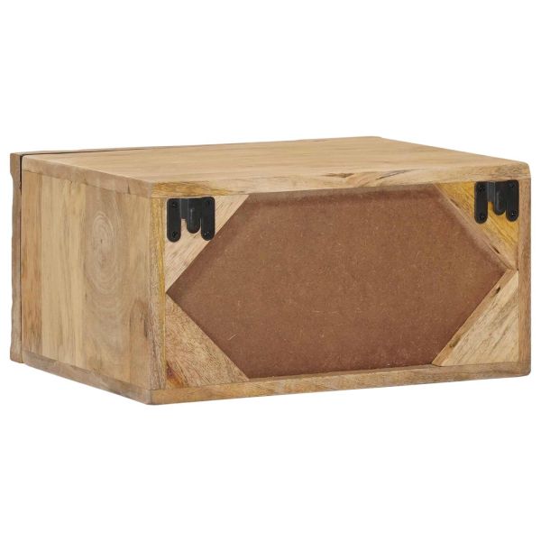 Ръчно изработен нощен шкаф Тикова кафява 40 x 30 x 20 см