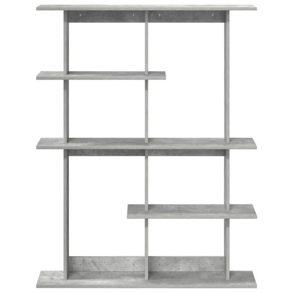 Единица за рафтове на стена Сиво 102 x 20 x 130 см