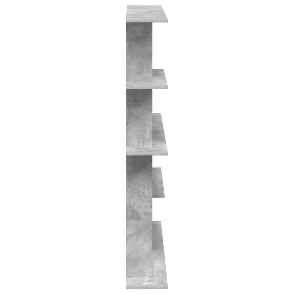 Единица за рафтове на стена Сиво 102 x 20 x 130 см