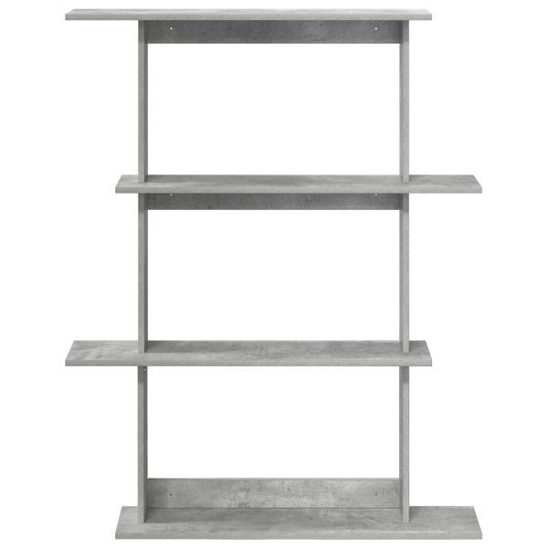 Единица за рафтове на стена Сиво 100 x 20 x 126 см