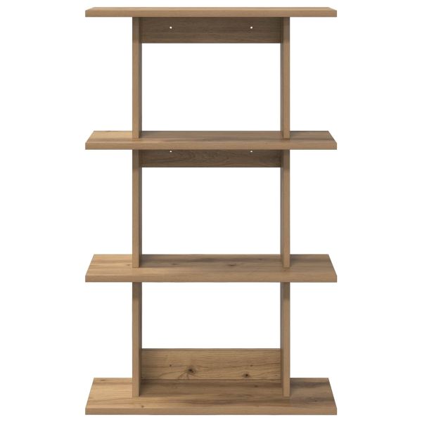Стенен рафт Монтиране на стена Кафяво 56 x 20 x 90 см