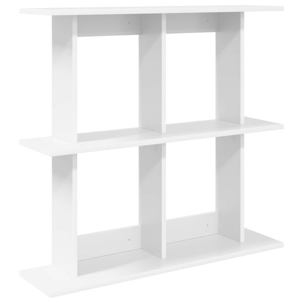 Стенен рафт Монтиране на стена Бяло 80 x 20 x 75 см