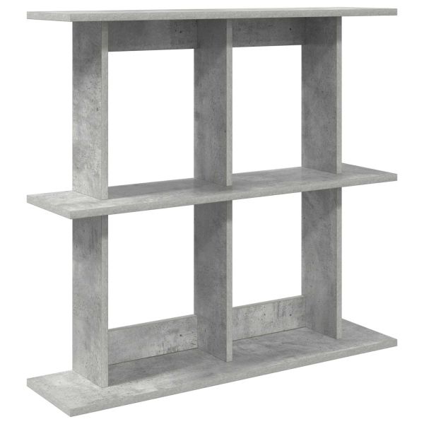 Стенен рафт Монтиране на стена Сиво 80 x 20 x 75 см