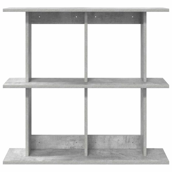 Стенен рафт Монтиране на стена Сиво 100 x 20 x 75 см