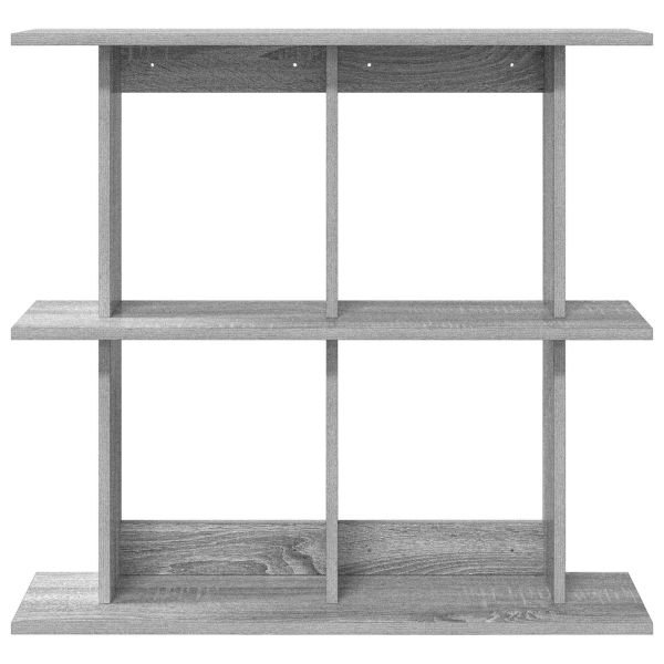 Стенен рафт Монтиране на стена Сиво 100 x 20 x 75 см