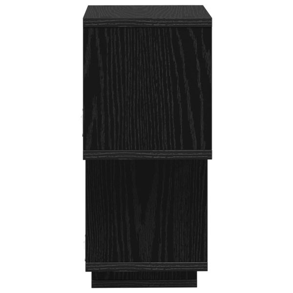Плаващ рафт Монтиране на стена Черно 87 x 20 x 55 см
