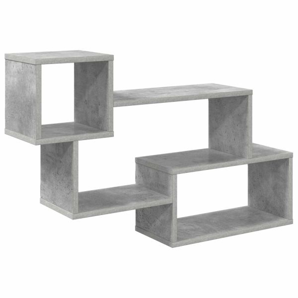 Плаващ рафт Монтиране на стена Сиво 87 x 20 x 55 см