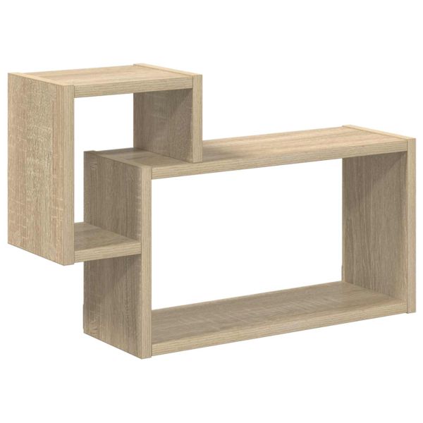 Стенен рафт Монтиране на стена Кафяво 55 x 15 x 35 см