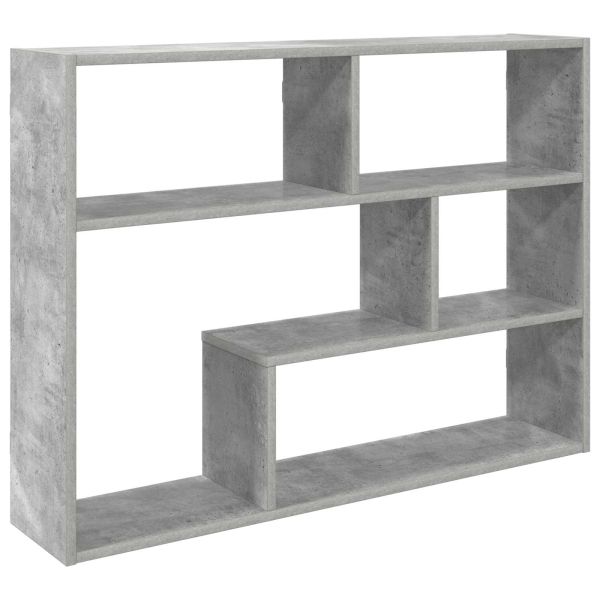 Стенен рафт Монтиране на стена Сиво 95 x 20 x 69,5 см