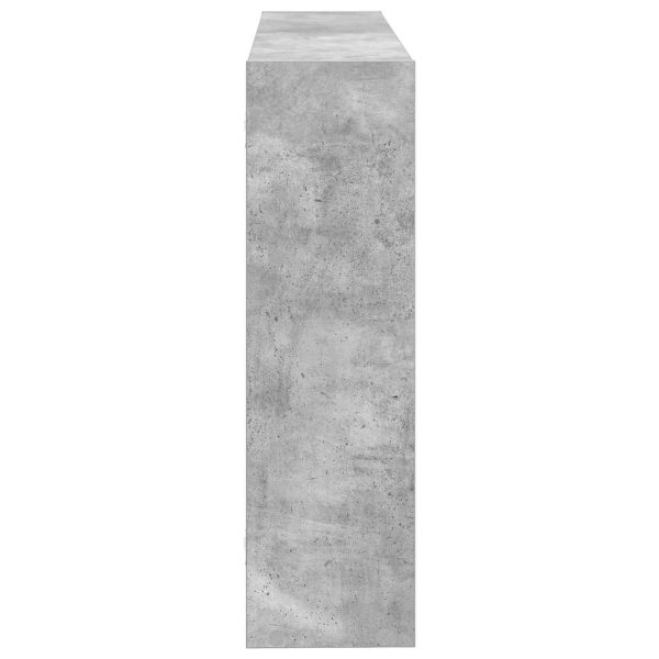 Стенен рафт Монтиране на стена Сиво 95 x 20 x 69,5 см