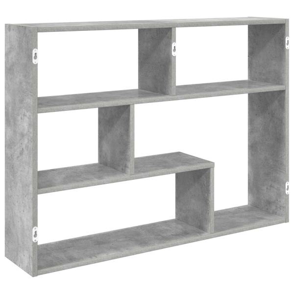 Стенен рафт Монтиране на стена Сиво 95 x 20 x 69,5 см