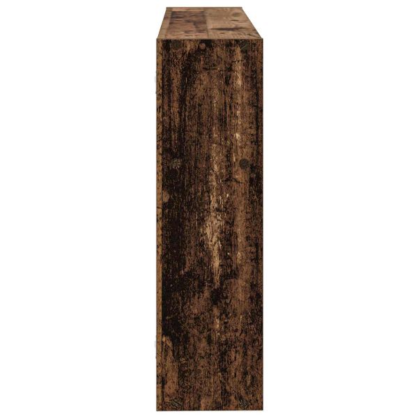 Стенен рафт Монтиране на стена Кафяво 95 x 20 x 69,5 см