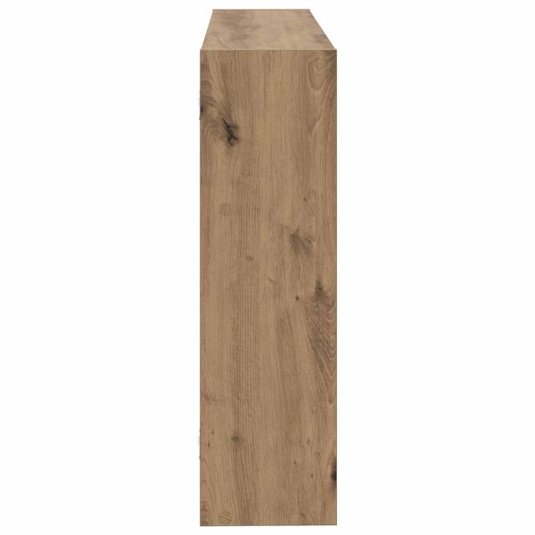 Стенен рафт Монтиране на стена Кафяво 95 x 20 x 69,5 см