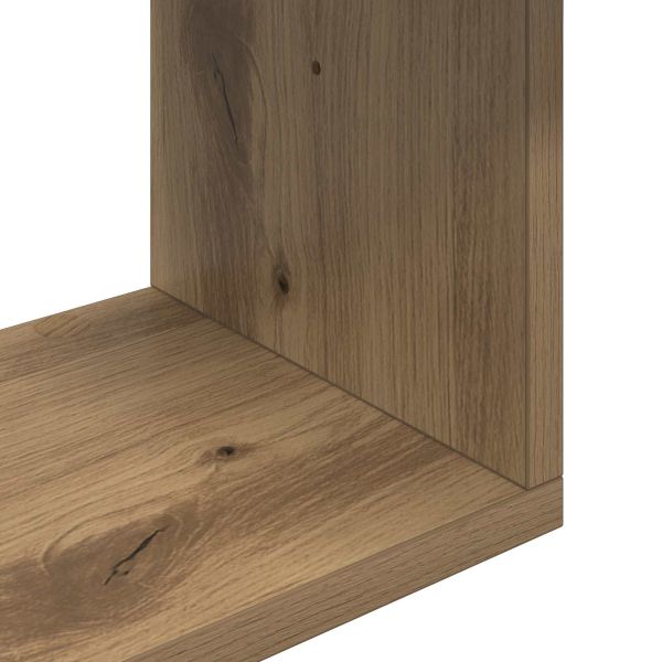 Стенен рафт Монтиране на стена Кафяво 95 x 20 x 69,5 см
