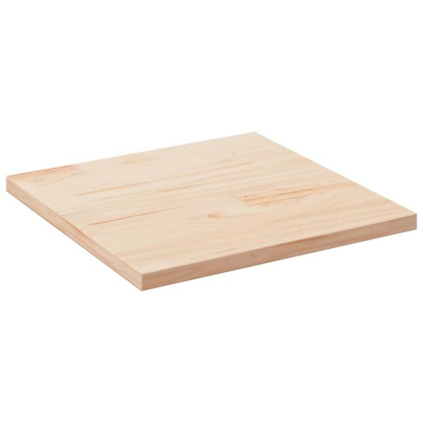Плот за маса 70x70x2,5 см, масивна дървесина, бор, квадратен
