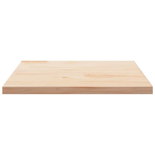 Плот за маса 70x70x2,5 см, масивна дървесина, бор, квадратен