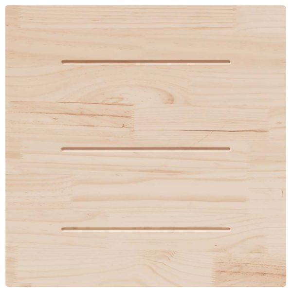 Плот за маса 70x70x2,5 см, масивна дървесина, бор, квадратен