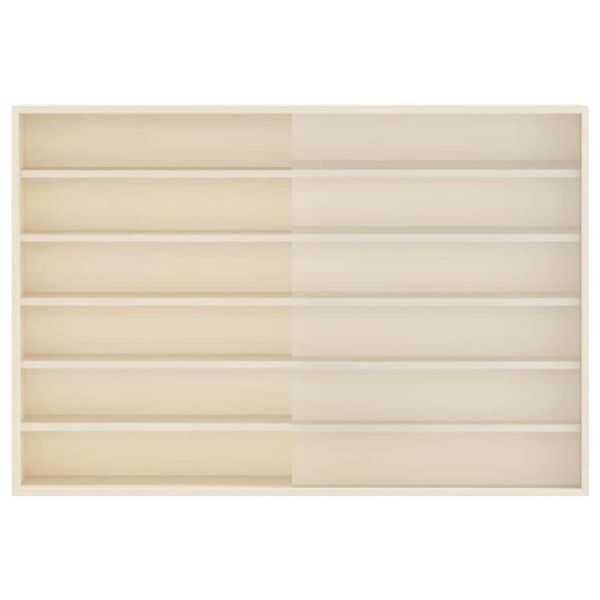 Стена дисплей кутия с рафт Бежово 80 x 8,5 x 54 см Шперплат