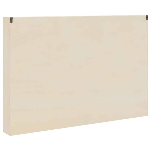 Стена дисплей кутия с рафт Бежово 80 x 8,5 x 54 см Шперплат