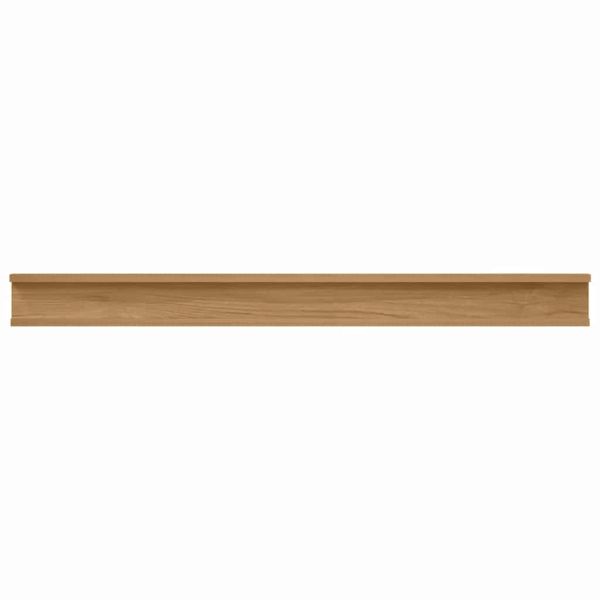 Стенен рафт с рафт 2 pcs Кафяво 100 x 9 x 3 cm Инженерно дърво