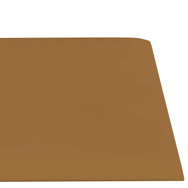 Стенно табло за легло 12 pcs Кафяво 60 x 15 cm Кадифе