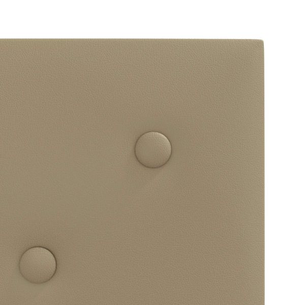 Стенно табло за легло 12 pcs Капучино 30 x 30 cm Изкуствена