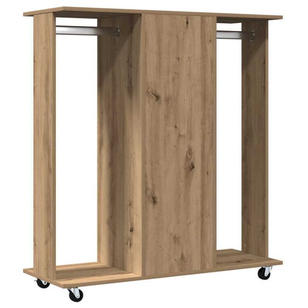 Гардероб с рафт дъб артизан 102 x 38 x 110 см Инженерно дърво