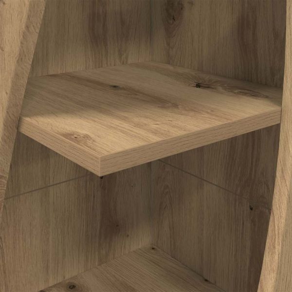 Ъглов шкаф Дъб 32x32x140см Инженерно дърво