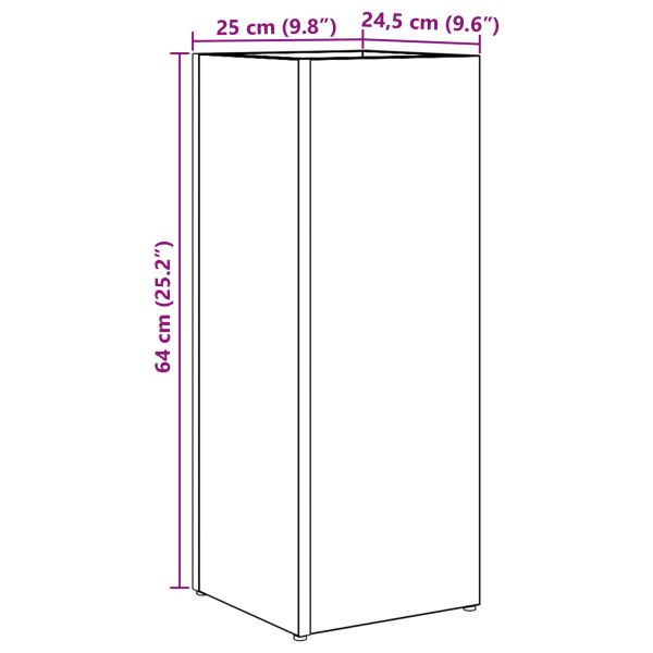 Стойка за чадър Димян дъб 25 x 24,5 x 64 см Инженерно дърво