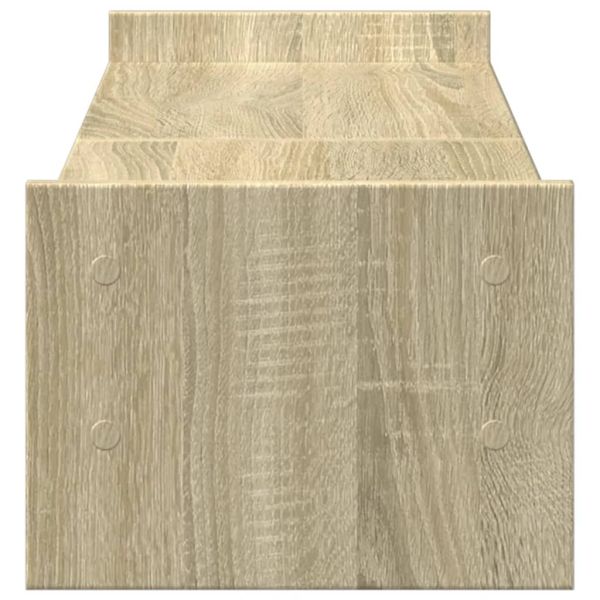 Поставка за монитор, дъб сонома, 100x27x20 см, инженерно дърво
