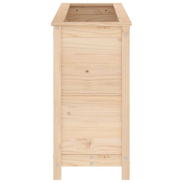 Градинско повдигнато легло, 119,5x40x78 см, бор масив