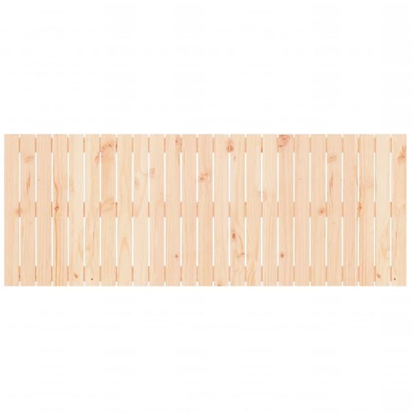 Стенна табла за спалня, 159,5x3x60 см, борово дърво масив