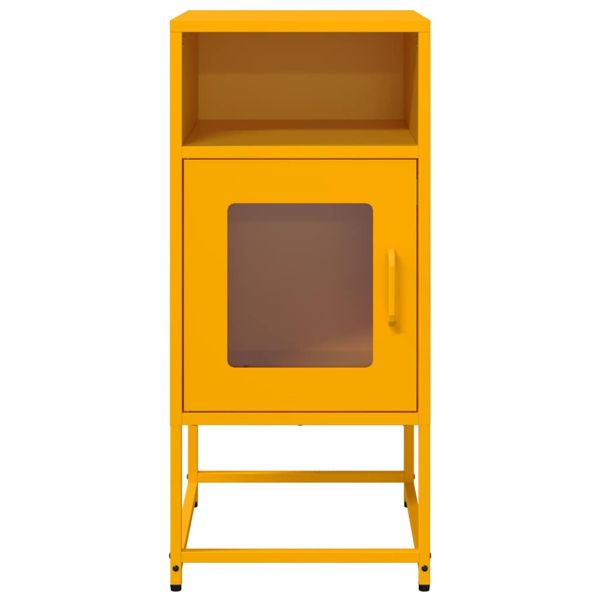Нощно шкафче Горчица Жълто 36x39x78cm Студено валцувана стомана
