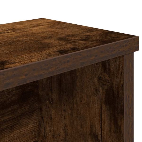 Кухненски стелажи, подреждащи се 2 бр. опушен дъб 60x15x16 см