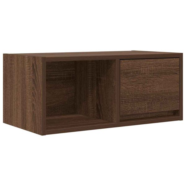 ТВ шкафове 2 бр Кафяв дъб 60x31x25,5 см инженерно дърво