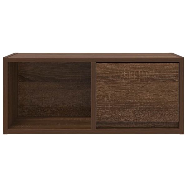 ТВ шкафове 2 бр Кафяв дъб 60x31x25,5 см инженерно дърво