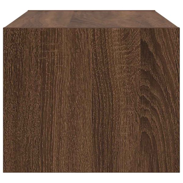 ТВ шкафове 2 бр Кафяв дъб 60x31x25,5 см инженерно дърво