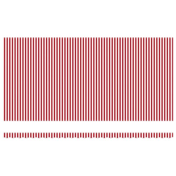 Прибираща се тента Червено и бяло 600 × 350 cm Тъкан и алуминий
