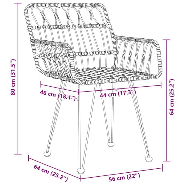 Комплект за хранене в градината 9 pcs Черно