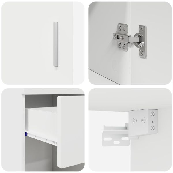 Комплект мебели за баня TULUM 5 pcs Бяло 60 x 34 x 63 см